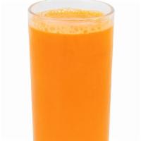 Carrot Juice · Freshly pressed carrot juice.