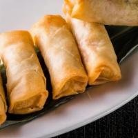 Mini Spring Roll · Crispy vegetable spring rolls with homemade duck sauce