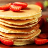 Strawberry Pancakes · Delicious fluffy pancakes with fresh strawberries.
