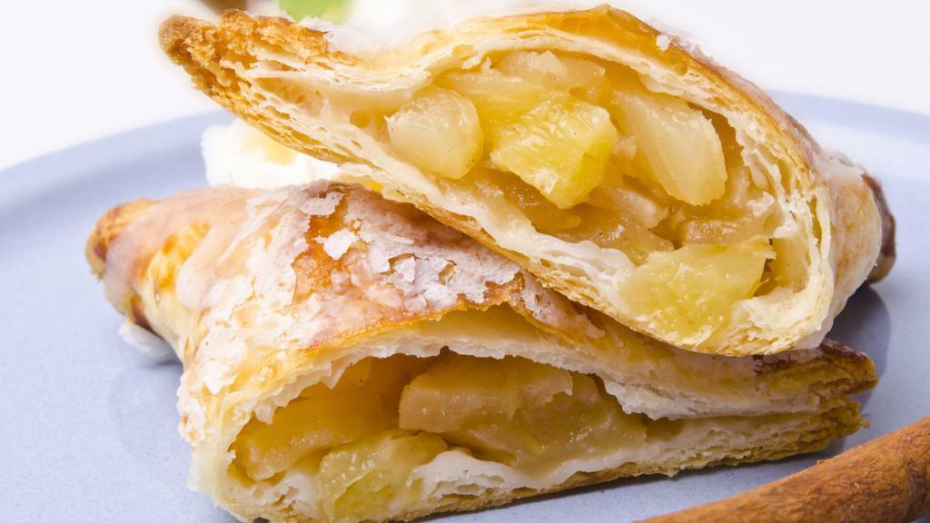 Apple Turnover · Sweet puff pastry with sugar.