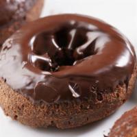 Chocolate Donut · Delicious deep fried donut with chocolate.