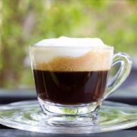 Espresso Macchiato · Sweet and rich dark roast coffee.
