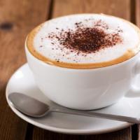 Cappuccino · Coffee made with milk that has been frothed.
