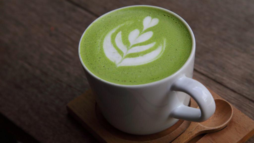 Green Tea Latte · Caffeinated matcha and steamed milk.