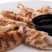 Pot Stickers · pan-fried with soy sauce and scallions