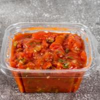 Chunky Salsa · Fresh tomatoes, onion, jalapeño, red and green bell peppers, cilantro, lime juice, fresh cum...