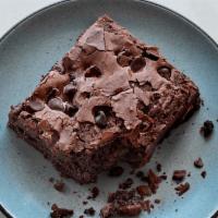 Brownie · Our (rich, decadent, double chocolate) brownies are so good, we can't let you pass one up.