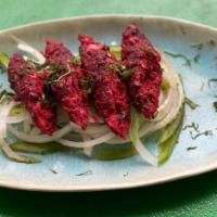 Lamb Sheesh Kabab · Lamb blended with spices and fresh spices