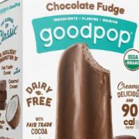 Goodpop Chocolate Fudge Popsicle (2.5 Oz X 4-Pack) · Chocolate Fudge is a creamy and delicious combination of Fair Trade organic cocoa, organic c...