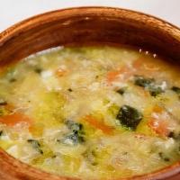 Zuppa Contadina · farm vegetables, chickpeas, white beans, lacinato kale, Felice extra virgin olive oil
