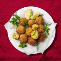 Funky Falafel Appetizer (3 Pcs) · Our special creamy Ground chick-peas with garlic, onion, parsley, cilantro. herbs & spices o...