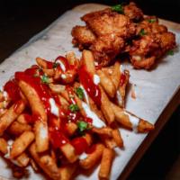 6 Mild Wings With Fries · Get a serving of five fresh, crispy and golden brown chicken wings fried then tossed in your...
