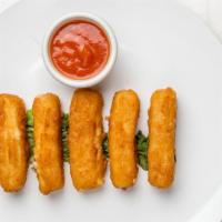 Mozzarella Sticks · With marinara sauce.