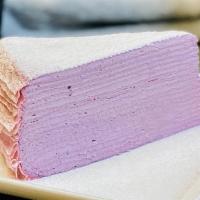 Purple Sweet Potato Crêpe Cake · 