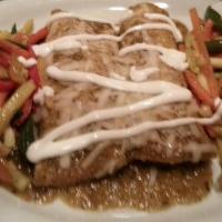 Enchiladas Rojas · (3) Three pieces per order. Chicken or beef draped tortillas topped with salsa roja (red sau...