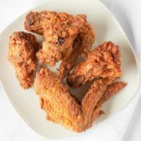 Fried Chicken Wing · Three pieces.