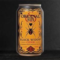 Original Sin Black Widow Cider Can · Blackberry Apple Cider - New York, NY - 6% ABV - 12oz Can - The black widow is fruit-forward...