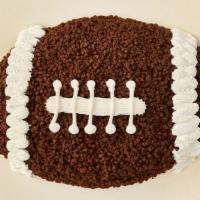 Game Ball® Cake · Everyone's a winner with layers of vanilla and
chocolate ice cream, separated by a layer of ...