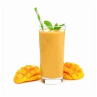 Mango Madness Smoothie · Fresh mix of peaches and mangoes.