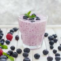 Berry Blast Smoothie · Fresh mix of berries; strawberries, blueberries with cranberry juice.