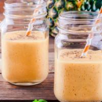 Island Impact Smoothie · Delicious smoothie made with fresh bananas, mango, pineapple, and coconut water.