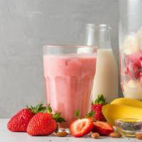 Strawberry Banana Smoothie · Delicious smoothie made with fresh bananas and strawberries.