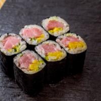 Negitorotaku Maki · fatty tuna, scallion, & pickled radish