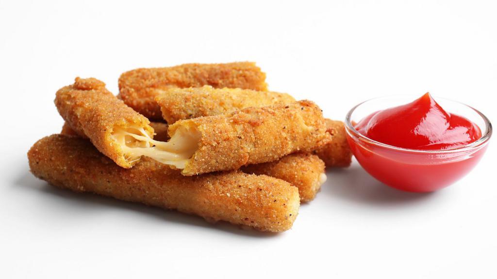 Mozzarella Stick (6Pcs) · 6 pcs of crispy mozzarella sticks made with crispy outer shell and melted mozzarella cheese inside. Choice of add-ons available.