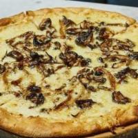 Mushroom Pizza · Sauteed Mushrooms, Gruyere Cheese and Truffle Zest
