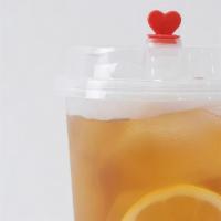 Honey Lemon Black Tea / 柠檬蜜茶 · Made with Green Tea, Fresh Lemon