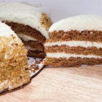 Carrot Cake（One Slice) · Made With Real Cream Cheese, SLiced Walnuts And Golden  Raisins!