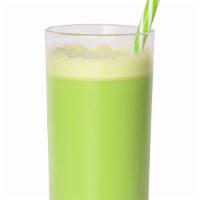Green Blast Power Juice · Apple, kiwi, kale, and cucumber.
