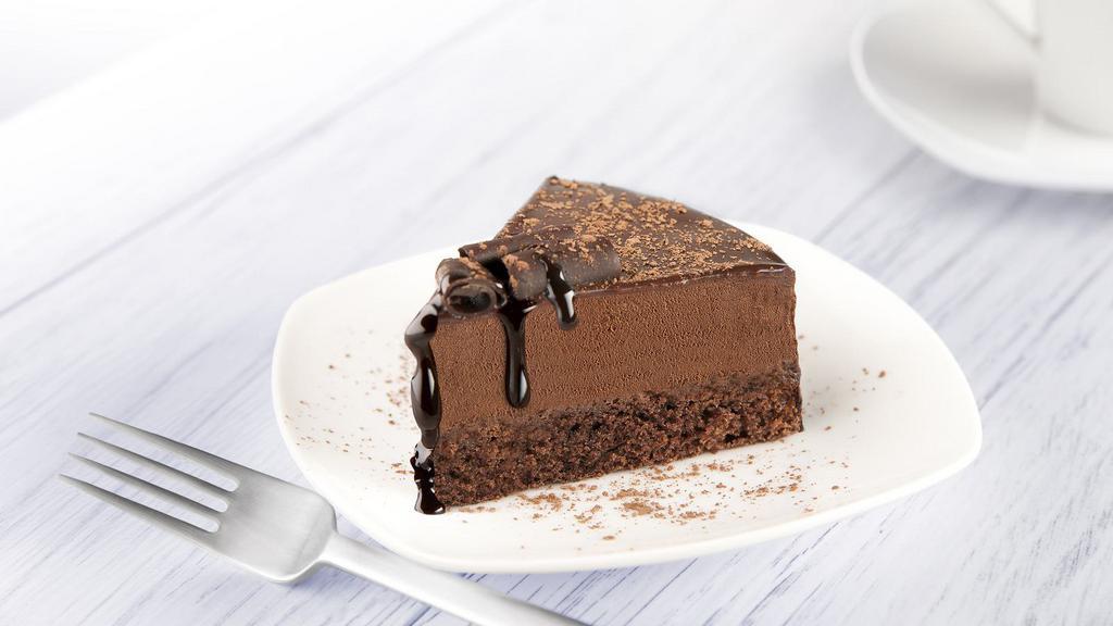 Chocolate Mousse Slice · Delicate chocolate mousse cake.