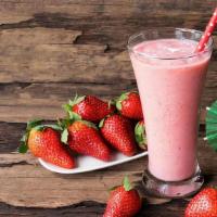 Strawberry Cashew · Strawberries, cashews, vegan soy cream, coconut milk, honey