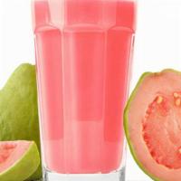 Guava Strawberry Smoothie · Guava, strawberries, and honey