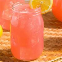 Hibiscus Lemonade Smoothie · Strawberries, organic apple juice, lemon juice, hibiscus juice, honey