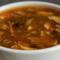Hot & Sour Soup · Spicy. With noodles.