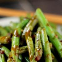 String Bean With Garlic Sauce · Spicy. Served with rice.