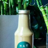 Bottled Hojicha Latte · Roasted green tea and maple. Served with your choice of plant-based milk. Drink or share wit...