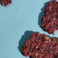 Reishi Beet Crisp · *Gluten free oats, *sunflower seeds, *hemp seeds, *pumpkin seeds, *flax seeds, *chia seeds, ...