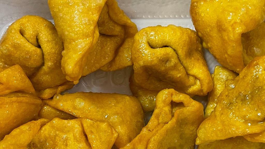 Fried Wonton · Cooked in oil. chinese dumpling that comes with filling.