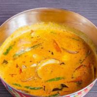 Malaysian Curry (Yellow Curry) · Vegan and gluten-free. Spicy coconut milk, okra, eggplant, onions, tomato, and curry. Tamil ...