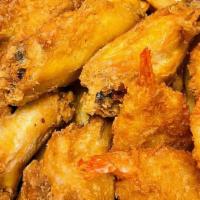 Wings Shrimp & Fish With French Fries · 