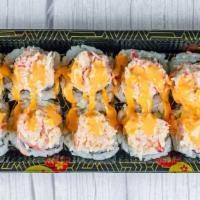 Spicy Crabmeat Roll · Spicy Crabmeat, Kani, Avocado. Fully Cooked