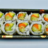 Veggie Roll · Avocado, Carrots, and Cucumbers. Fully Cooked