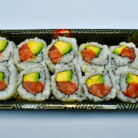 Salmon Avocado Roll · Salmon and Avocado. Contains Fresh Raw Seafood