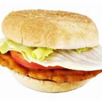 Chicken Sandwich · Fried Chicken Patty With Mayo, Lettuce and Tomato.