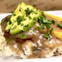 Loco Moco · quinoa rice | beyond burger | mushroom gravy | avo or just egg | cilantro & green onion