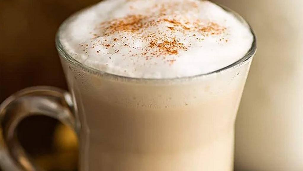Chai Latte  16Oz · Black tea infused with cinnamon, clove and other warming spices is combined with steamed milk and topped with foam for the perfect balance of sweet and spicy. An iconic chai cup.
