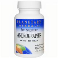 Planetary Herbals, Andrographis, Full Spectrum 400 Mg, 120 Tablets · Andrographis paniculata is an herb commonly used in China, India and other countries in subt...